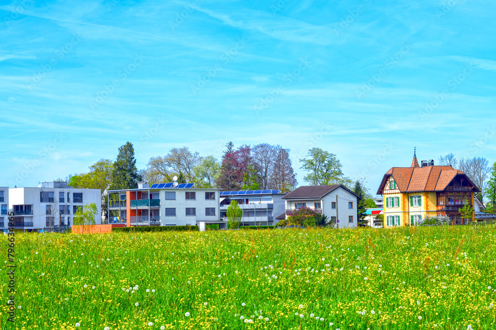 Fototapeta premium Marktgemeinde Hard (Hard am Bodensee) im österreichischen Bundesland Vorarlberg
