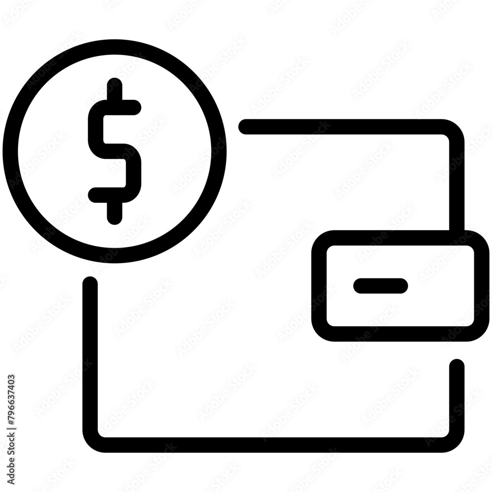 wallet line icon wallet line icon
