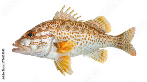 Scad fish isolated on white background photo