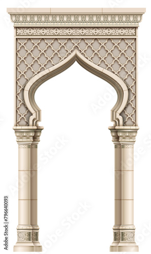 Eastern arch mosaic gate frame
