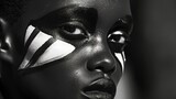 Kontraste in Schwarz und Weiß: Avantgarde-Porträt