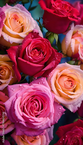 bouquet of red roses