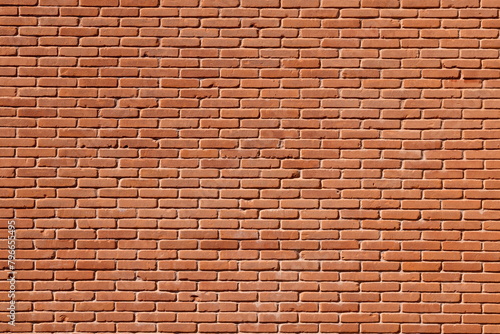 ヨーロッパの古い赤いレンガの壁面素材　European old red brick wall background material