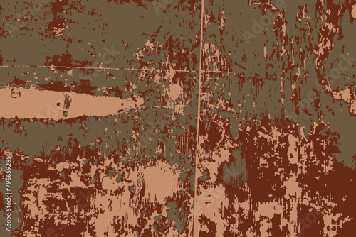 Vector Rusty Texture. Ethnic Pattern. Rough Texture. Border. Design. Tonal Watercolor Abstract Background. Olive Tie Dye Rug. Brown Tile pattern. 