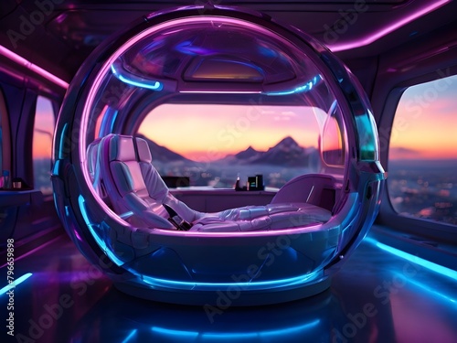 Exploring the Cosmos in Your Dreams: Sleeping Pods for Space Travel © Bernice