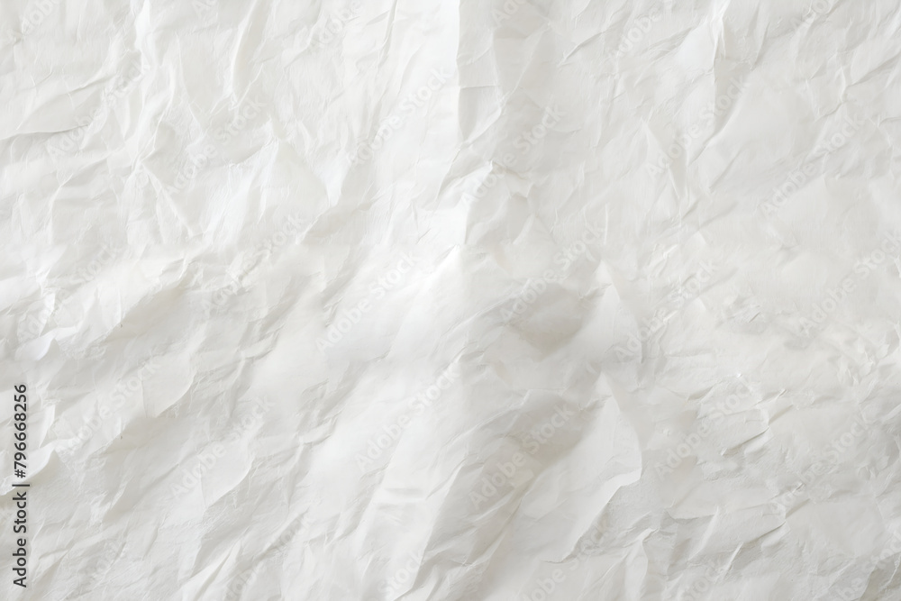 Obraz premium white crumpled paper texture