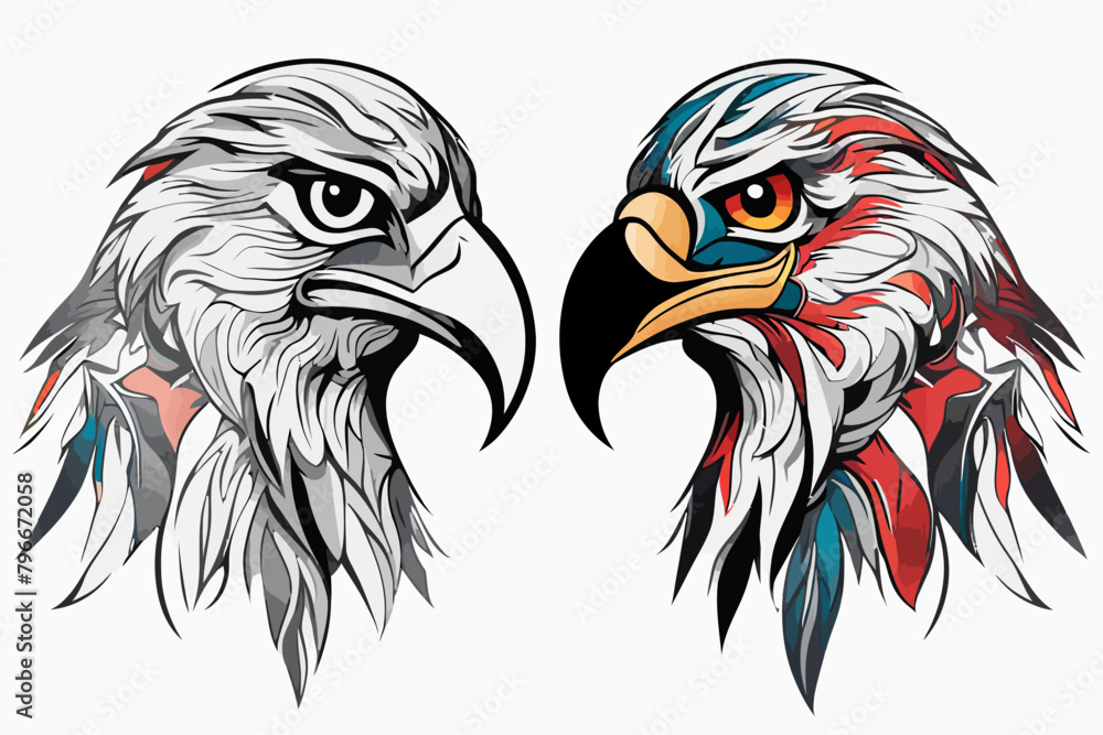 Fototapeta premium Tribal Eagle Artwork
