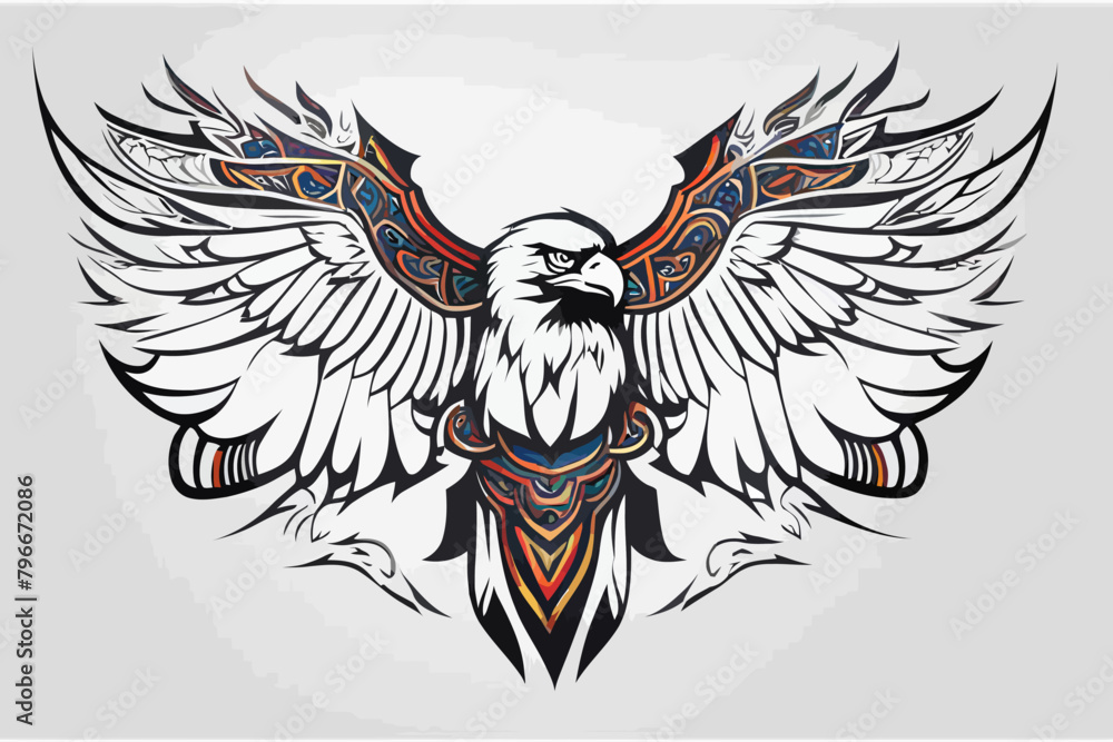 Fototapeta premium Tribal Eagle Artwork