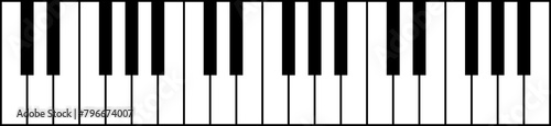 piano keys vector