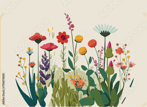 background with flowers