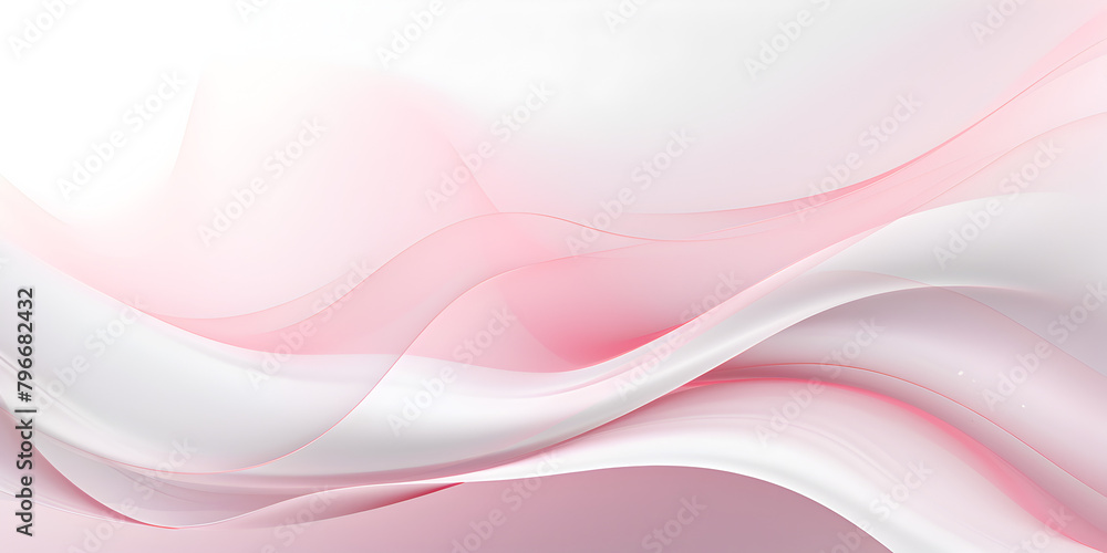 Abstract white wallpaper background with pastel pink line elements