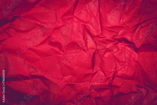 Wallpaper Mural Red Paper Texture background. Crumpled Red paper abstract shape background. Torontodigital.ca