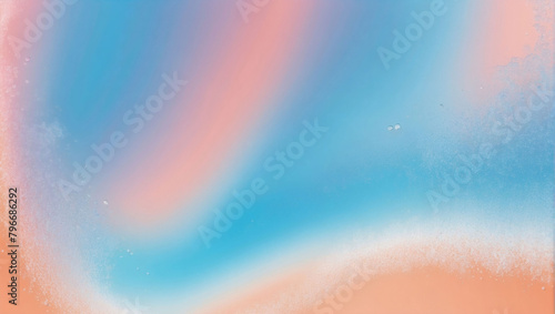 Radiant Backdrop  Shimmering Sky Blue and Luminous Peach Water Gradient  Illuminating Beauty.