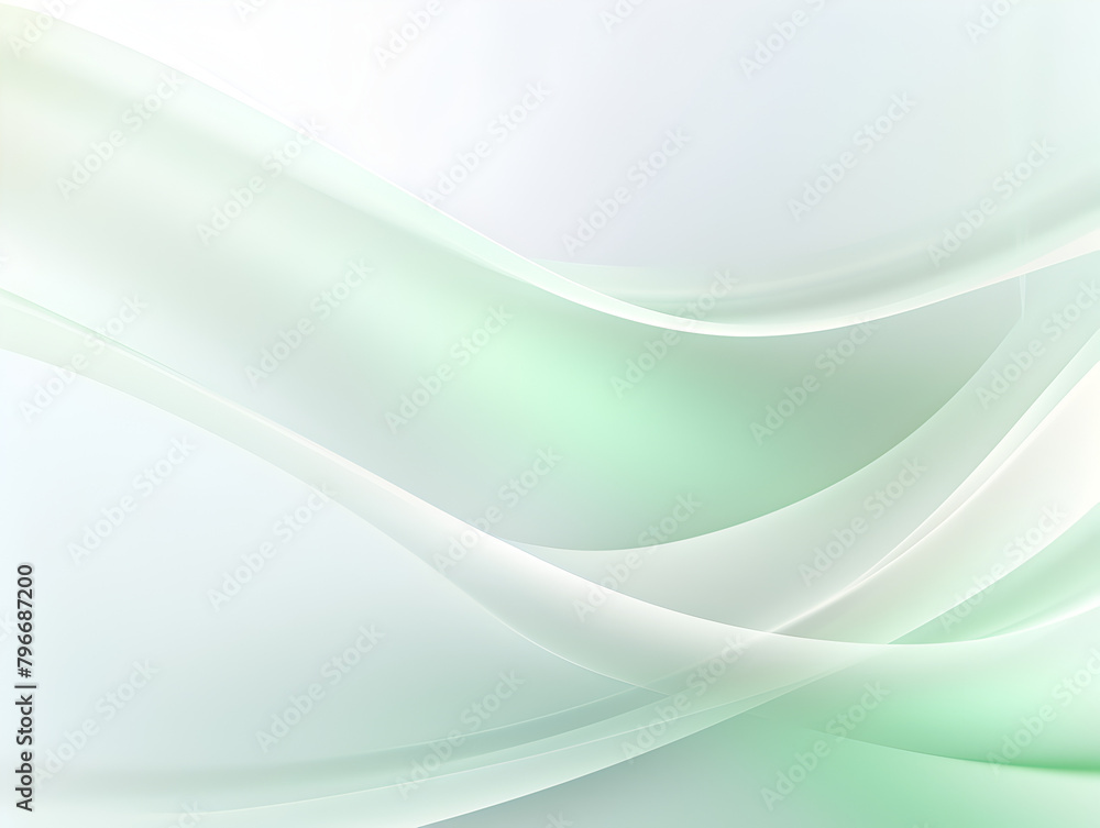 Fototapeta premium Abstract white wallpaper background with pastel green sparkle line elements