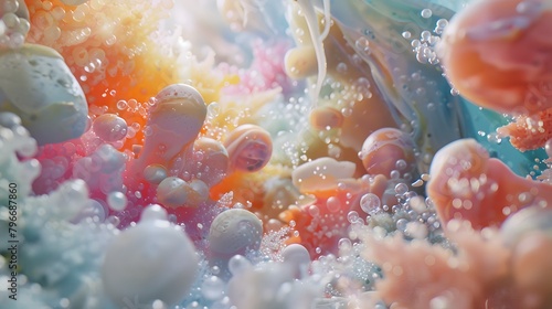 Ice cream mixed with refreshing fruit juice