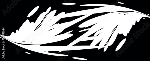 water and mud splash vector. Vector illustration of splashing water and mud on a white background.