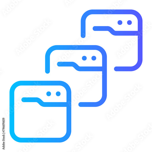 multitask gradient icon