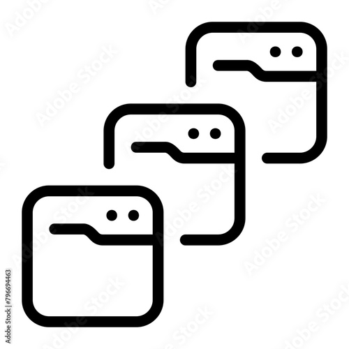 multitask line icon