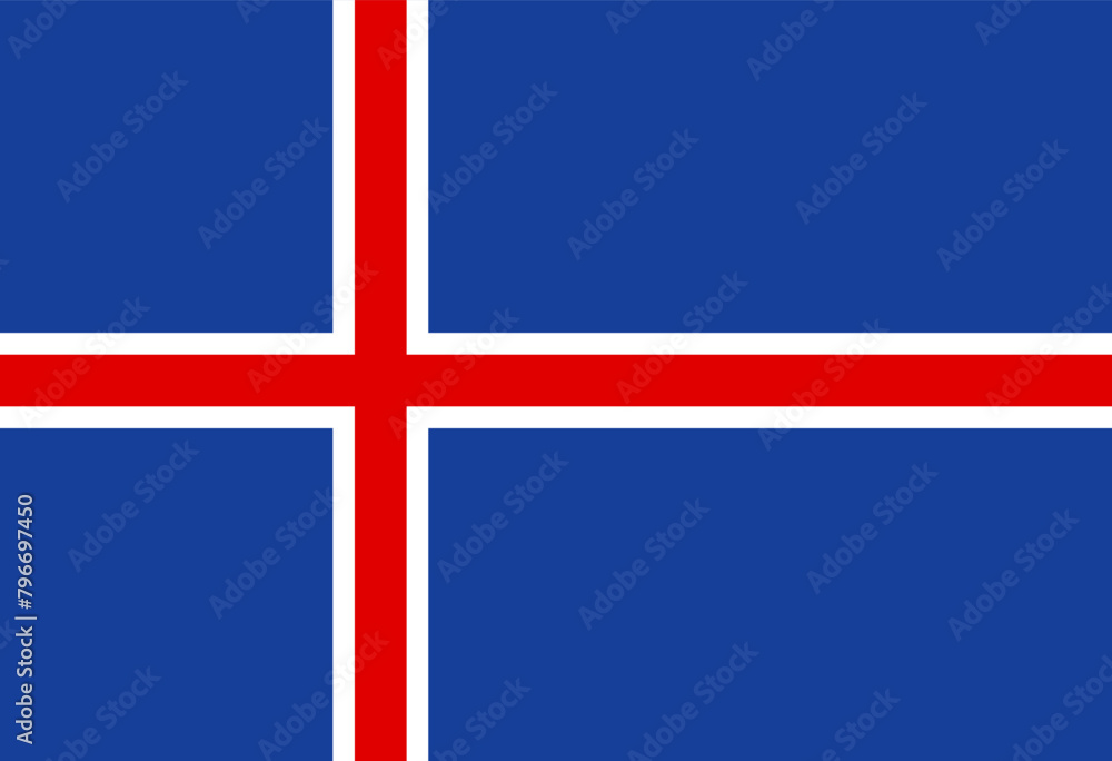 Iceland flag illustrator country flags Iceland flag illustrator country flags