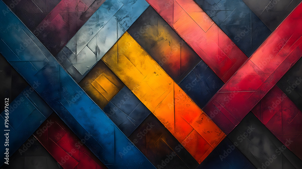 Fototapeta premium Digital vintage painting