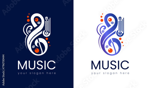Melodic Elegance, A Sophisticated Music Logo Design