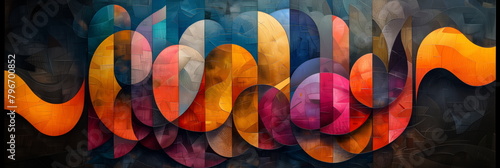 Abstract color background. Spiritual harmony feel, diversity, and prosperity.
