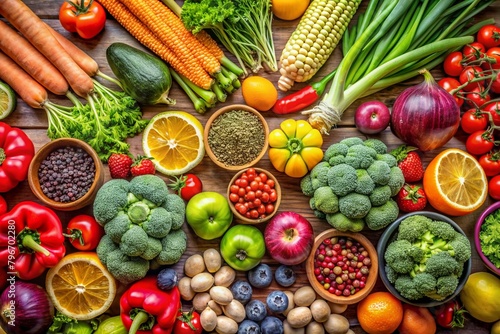 A Colorful Array of Fresh Produce photo