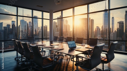 A Boardroom Meeting Executives Background