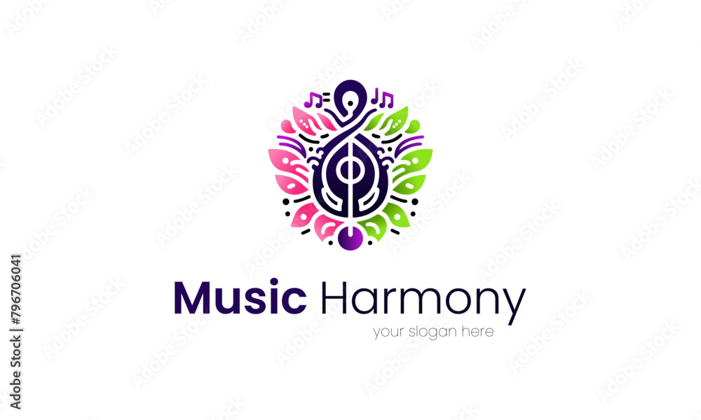 Melodic Elegance, A Sophisticated Music Logo Design Melodic Elegance, A Sophisticated Music Logo Design