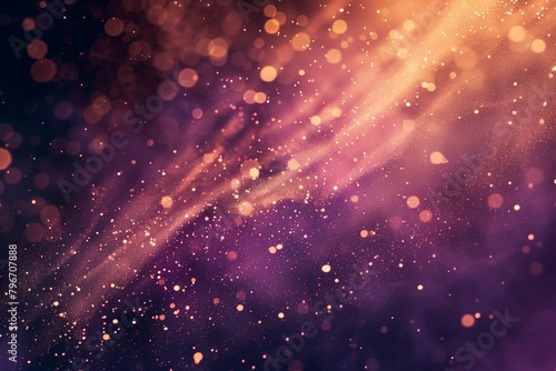 A purple background with a lot of glittery stars