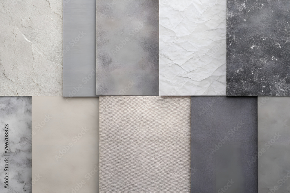 Texture background, various gray color textured paper background Texture background, various gray color textured paper background