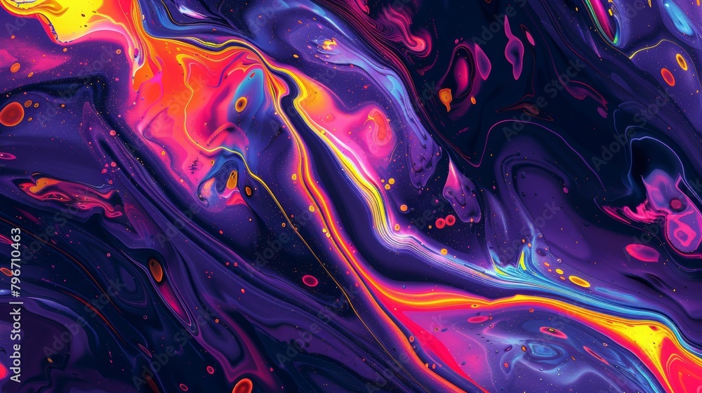 Neon colored abstract art with a cute and charming aesthetic AI generated illustration Neon colored abstract art with a cute and charming aesthetic AI generated illustration