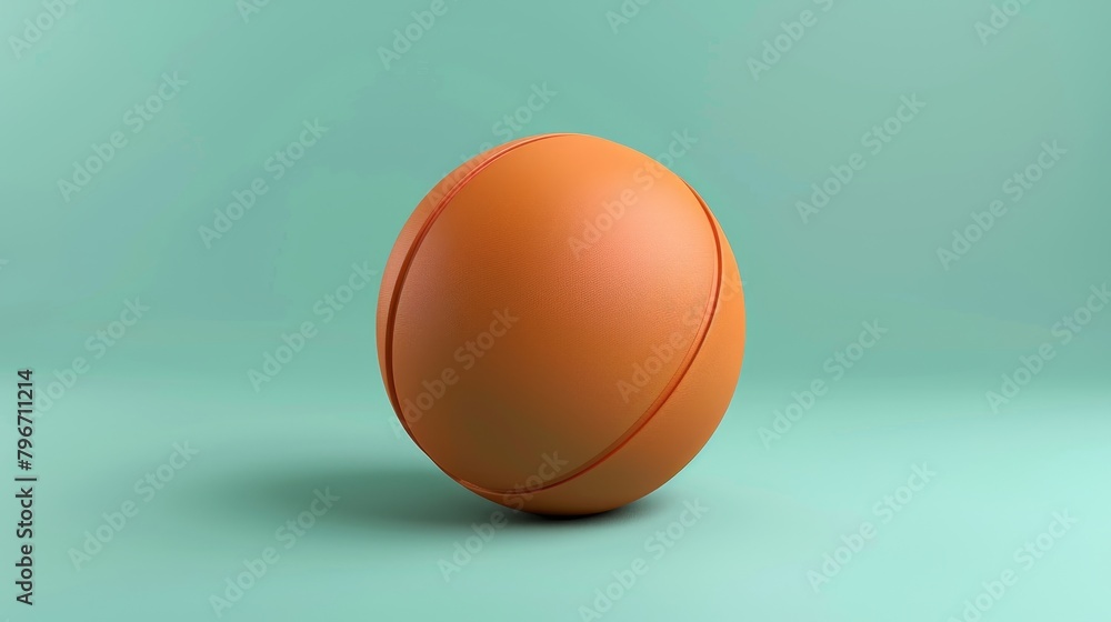 Playful 3D render of a medicine ball AI generated illustration Playful 3D render of a medicine ball AI generated illustration