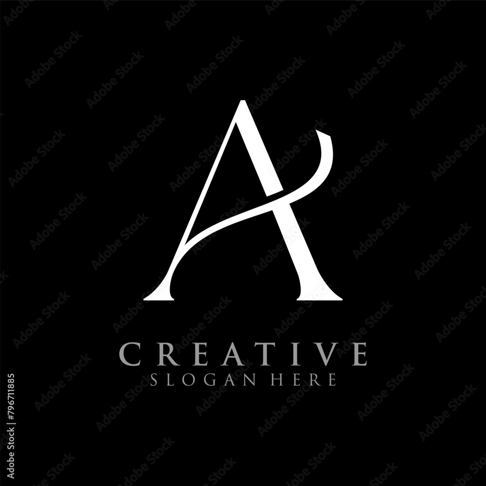 Modern Creative A Logo Design. icon initial Based Monogram and Letters in Luxury vector Modern Creative A Logo Design. icon initial Based Monogram and Letters in Luxury vector