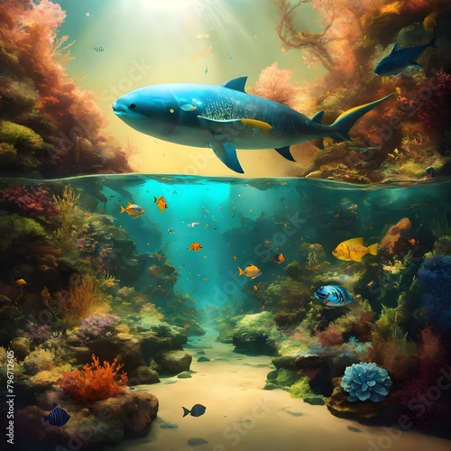 fish in aquarium universe of aquatic 