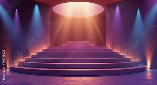 Stairs Leading to Stage