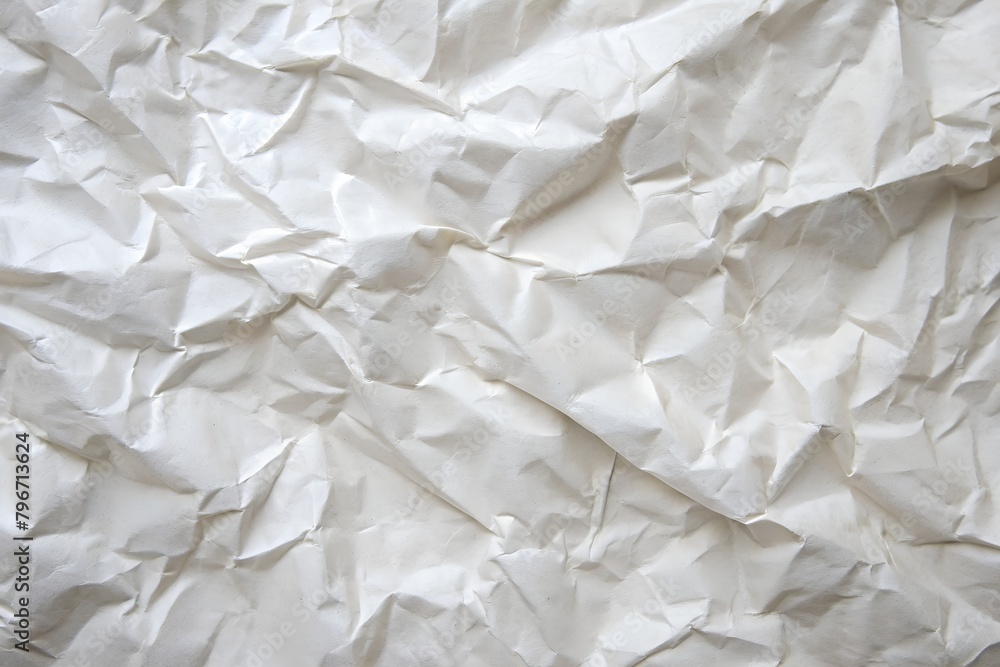 Texture background, white crinkled paper texture Texture background, white crinkled paper texture