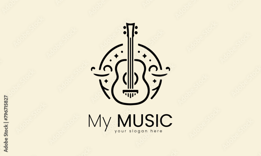 Melodic Elegance, A Sophisticated Music Logo Design