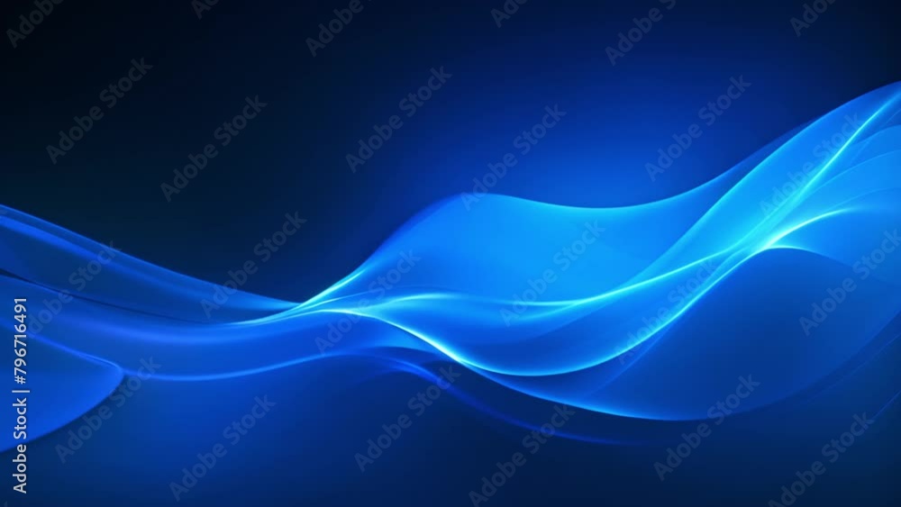Blue background with wave shape, high horizon lines, slowly moving. It moves smoothly Blue background with wave shape, high horizon lines, slowly moving. It moves smoothly