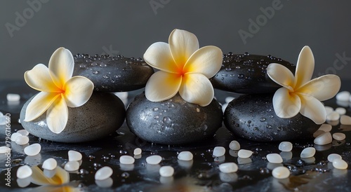 Rocks With Flowers on Top