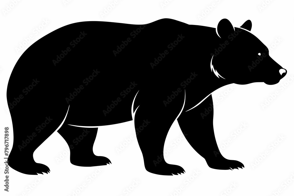 silhouette of a bear vector illustration silhouette of a bear vector illustration