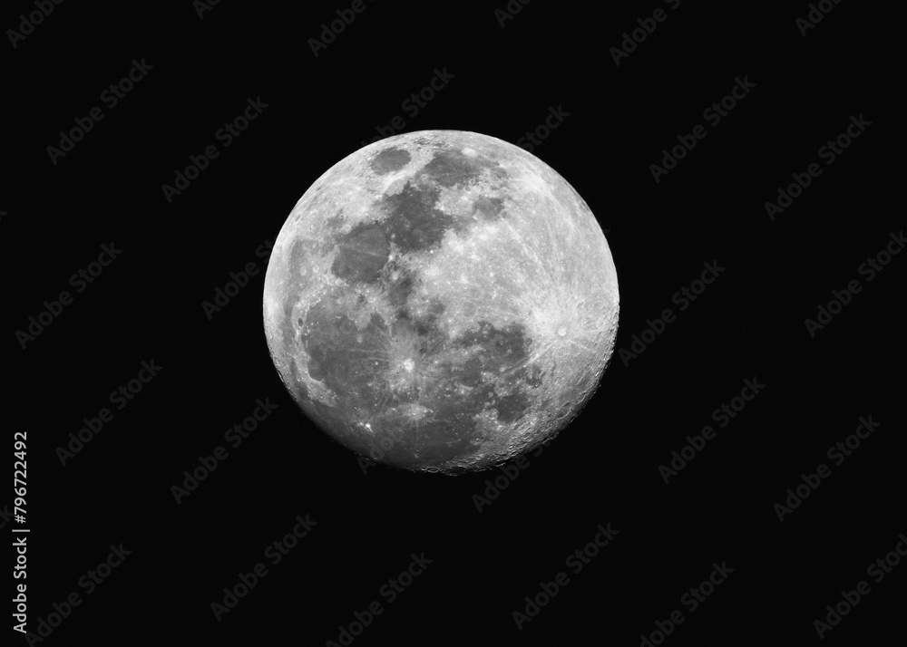 Obraz premium A bright clear moon tonight