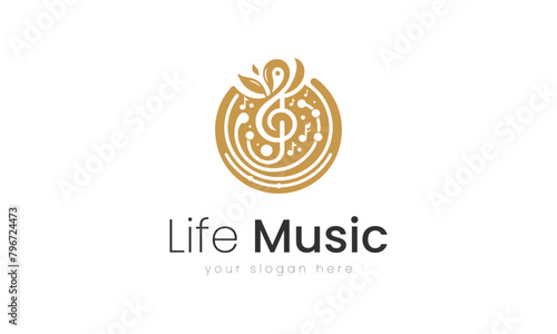 Melodic Elegance, A Sophisticated Music Logo Design