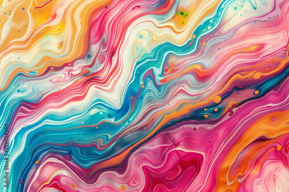 Abstract Paint Texture Colorful Waves Abstract Paint Texture Colorful Waves