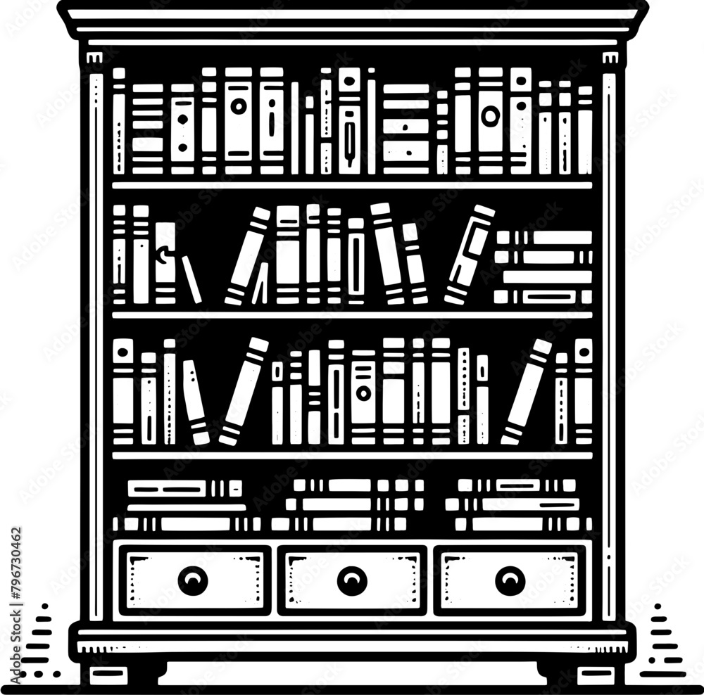 Bookcase icon 8 Bookcase icon 8