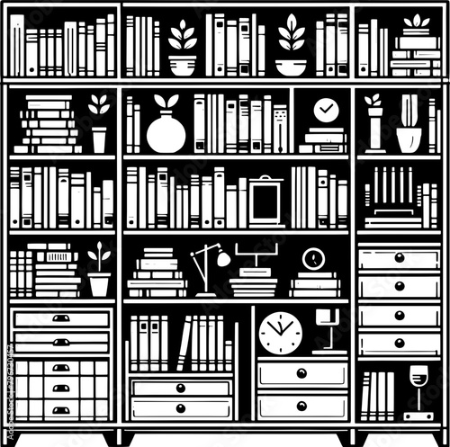 Bookcase icon 9