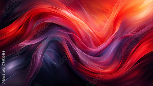 Abstract digital art featuring dynamic swirls of color, conveying a sense of movement and emotion that adds a touch of avant-garde elegance to your walls. photo