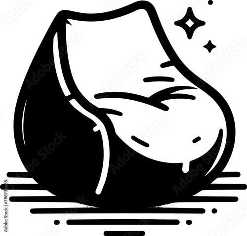Bean Bag chair furniture icon