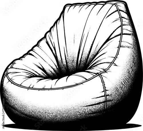 Bean bag furniture icon 3