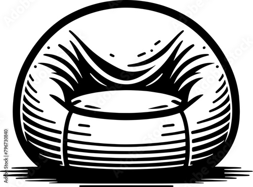 Bean Bag chair furniture icon 11